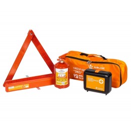 ANA00 Набор автомобилиста ЭКО (Знак AT-01+Аптечка AM-04+Огнетушитель ОП1 AO-OP1 ЭКО