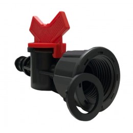 Кран для трубки 16мм 3/4" внут х 16мм
